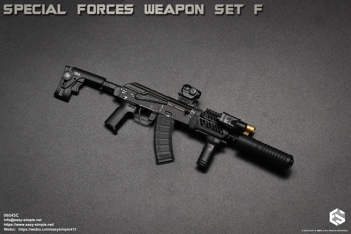 1:6 scale Easy & Simple Special Forces Weapon Set F Ver. C for 12" Figures 06045C