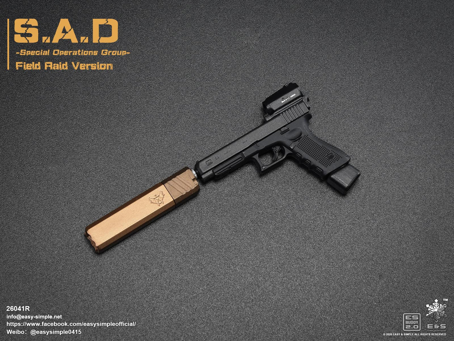 1:6 scale Easy & Simple S.A.D. Special Operations Group Field Raid Version 12" Figure 26041R