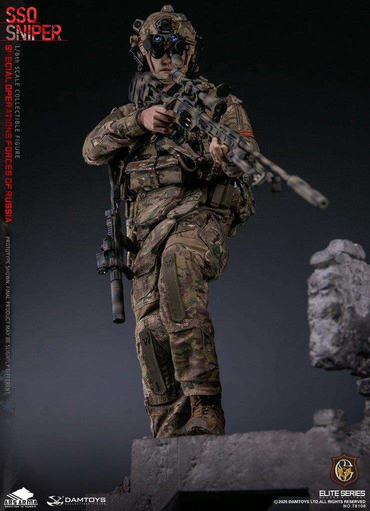1:6 scale Damtoys 78108 Special Operations Forces of Russia (SSO) Sniper (PREORDER)