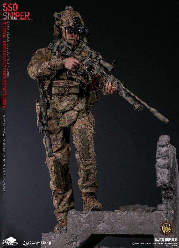 1:6 scale Damtoys 78108 Special Operations Forces of Russia (SSO) Sniper (PREORDER)