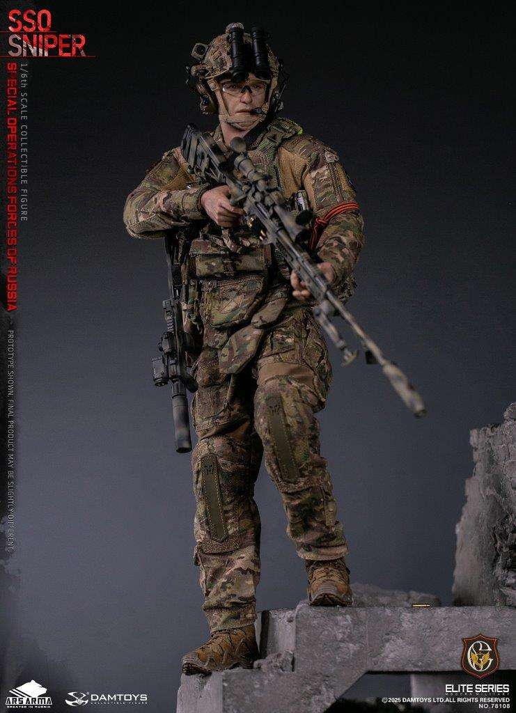 1:6 scale Damtoys 78108 Special Operations Forces of Russia (SSO) Sniper (PREORDER)