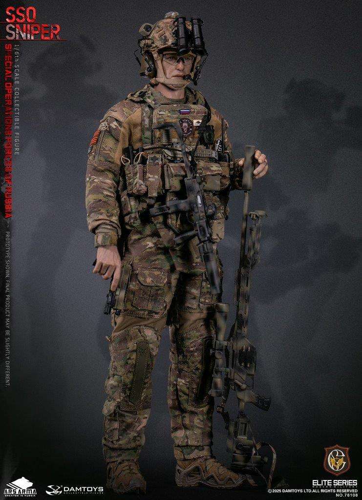 1:6 scale Damtoys 78108 Special Operations Forces of Russia (SSO) Sniper (PREORDER)
