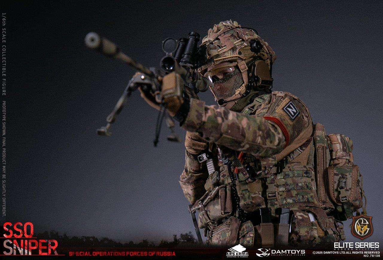1:6 scale Damtoys 78108 Special Operations Forces of Russia (SSO) Sniper (PREORDER)