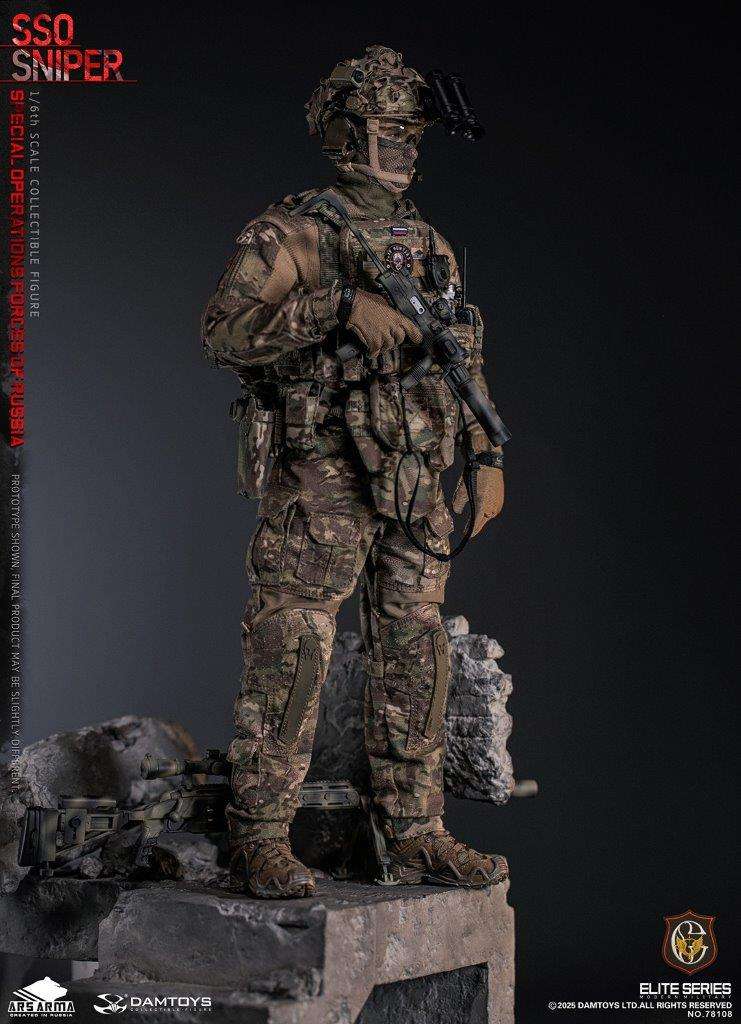 1:6 scale Damtoys 78108 Special Operations Forces of Russia (SSO) Sniper (PREORDER)