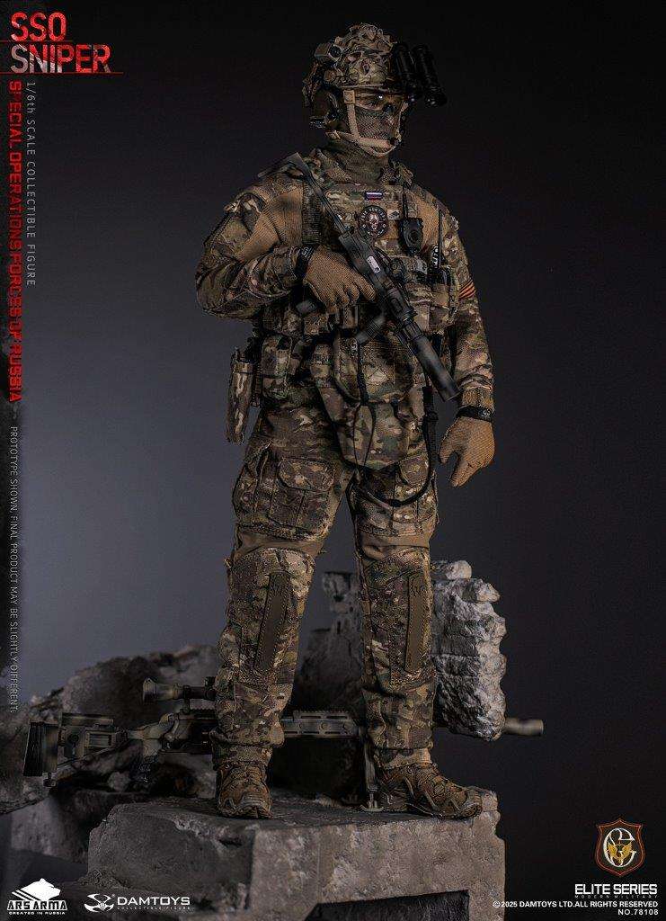 1:6 scale Damtoys 78108 Special Operations Forces of Russia (SSO) Sniper (PREORDER)