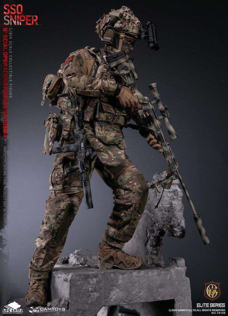 1:6 scale Damtoys 78108 Special Operations Forces of Russia (SSO) Sniper (PREORDER)