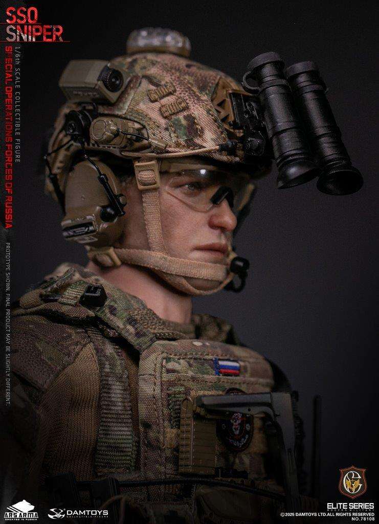 1:6 scale Damtoys 78108 Special Operations Forces of Russia (SSO) Sniper (PREORDER)