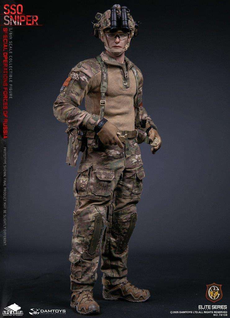 1:6 scale Damtoys 78108 Special Operations Forces of Russia (SSO) Sniper (PREORDER)