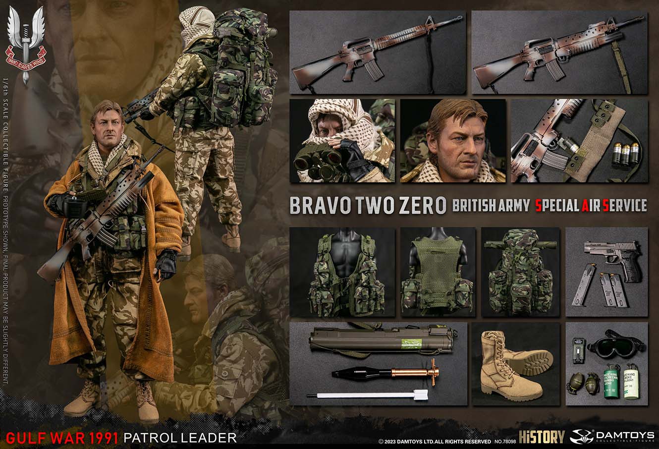 1:6 DamToys British Army Special Air Service SAS Patrol Leader 12" Figure 78098