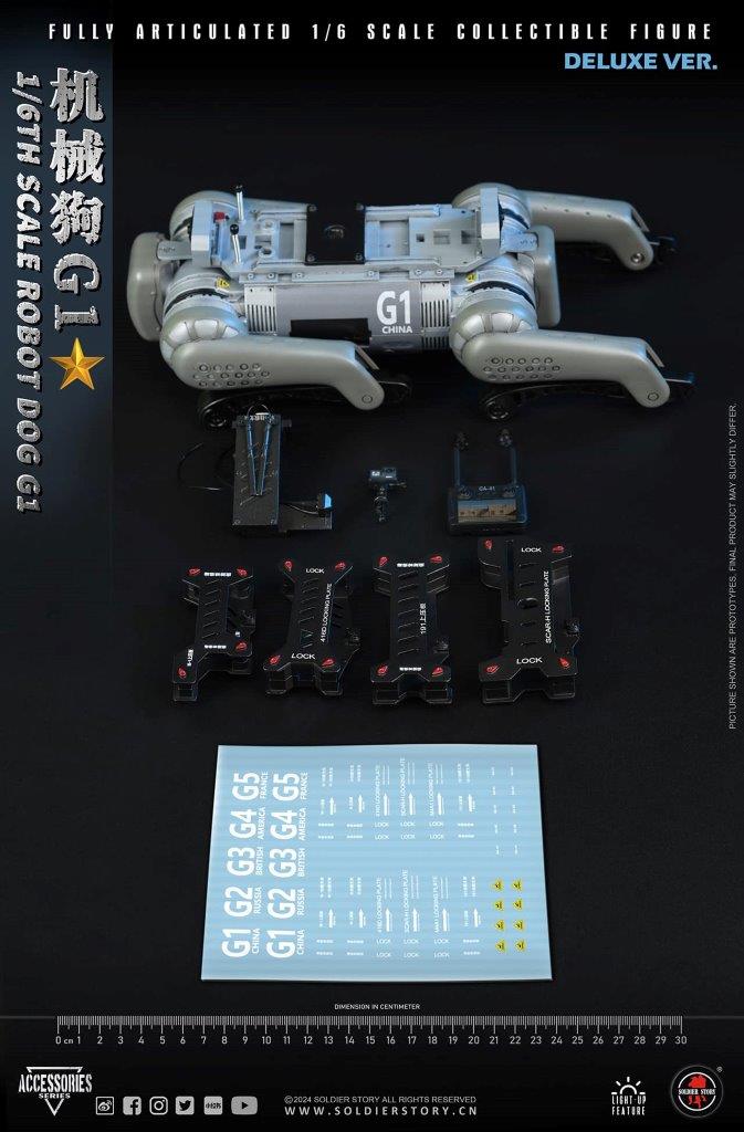 1:6 scale Soldier Story Robot Dog Deluxe Accessory Set for 12" Figures A005