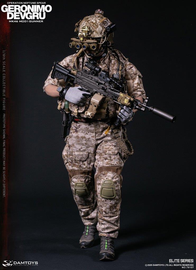 1:6 scale Damtoys 78107 DEVGRU Operation Neptune Spear “GERONIMO”MK46 MOD1 GUNNER (PREORDER)
