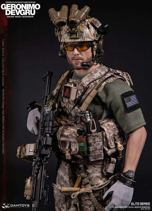 1:6 scale Damtoys 78107 DEVGRU Operation Neptune Spear “GERONIMO”MK46 MOD1 GUNNER (PREORDER)
