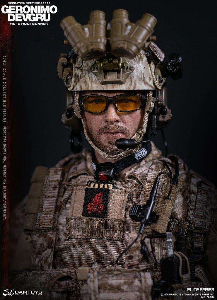 1:6 scale Damtoys 78107 DEVGRU Operation Neptune Spear “GERONIMO”MK46 MOD1 GUNNER (PREORDER)