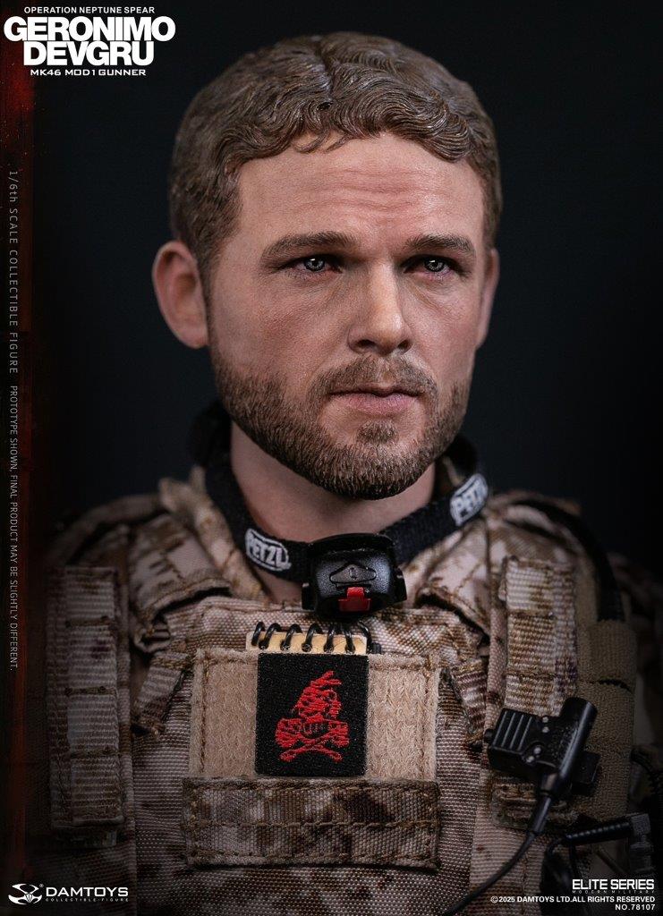 1:6 scale Damtoys 78107 DEVGRU Operation Neptune Spear “GERONIMO”MK46 MOD1 GUNNER (PREORDER)