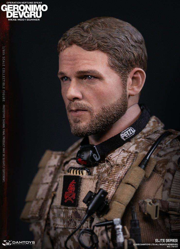 1:6 scale Damtoys 78107 DEVGRU Operation Neptune Spear “GERONIMO”MK46 MOD1 GUNNER (PREORDER)