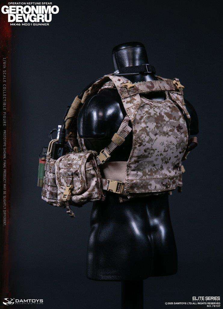 1:6 scale Damtoys 78107 DEVGRU Operation Neptune Spear “GERONIMO”MK46 MOD1 GUNNER (PREORDER)