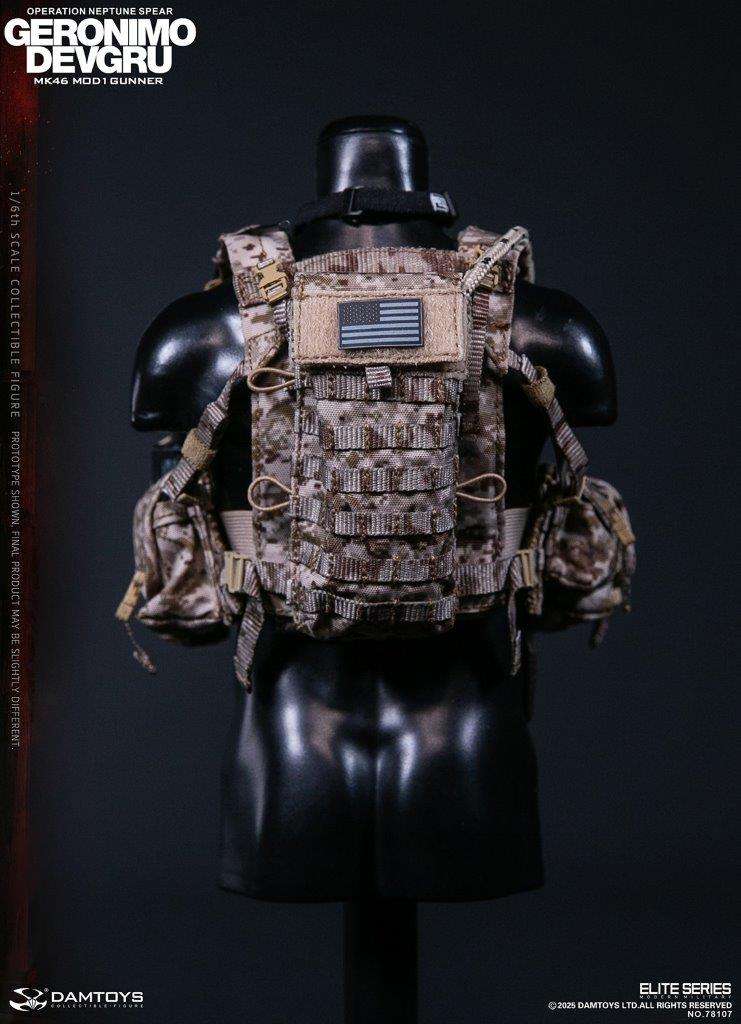 1:6 scale Damtoys 78107 DEVGRU Operation Neptune Spear “GERONIMO”MK46 MOD1 GUNNER (PREORDER)