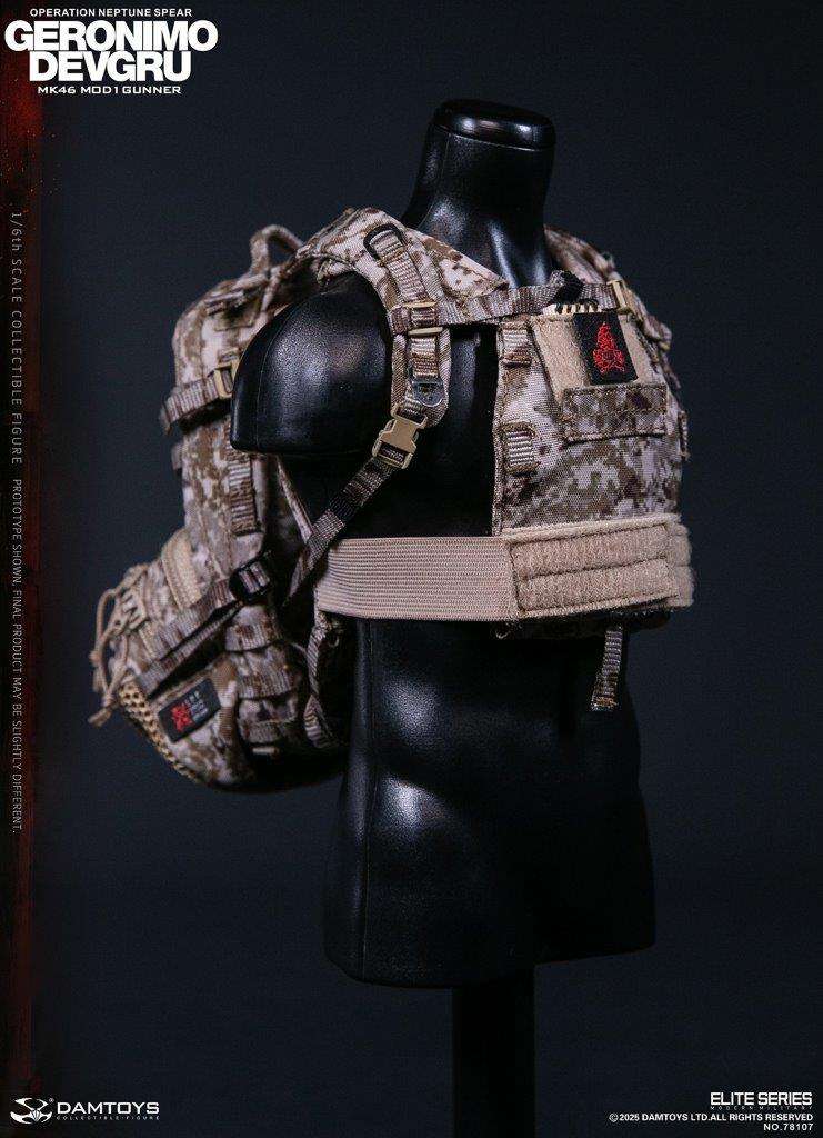 1:6 scale Damtoys 78107 DEVGRU Operation Neptune Spear “GERONIMO”MK46 MOD1 GUNNER (PREORDER)