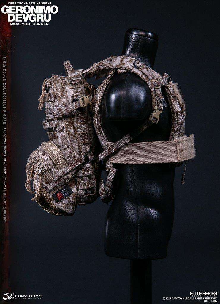 1:6 scale Damtoys 78107 DEVGRU Operation Neptune Spear “GERONIMO”MK46 MOD1 GUNNER (PREORDER)