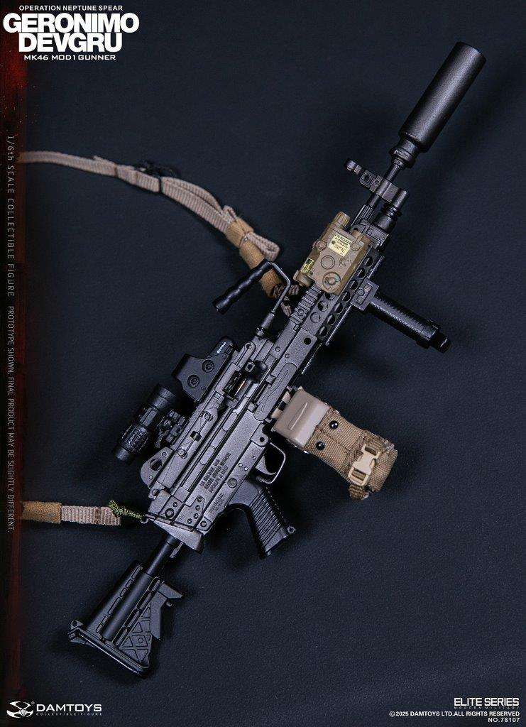 1:6 scale Damtoys 78107 DEVGRU Operation Neptune Spear “GERONIMO”MK46 MOD1 GUNNER (PREORDER)