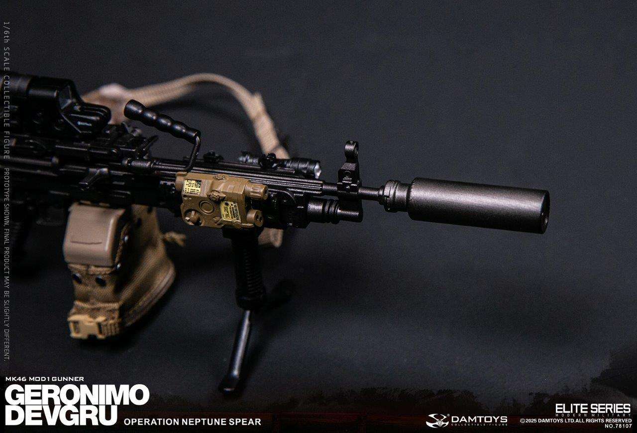 1:6 scale Damtoys 78107 DEVGRU Operation Neptune Spear “GERONIMO”MK46 MOD1 GUNNER (PREORDER)
