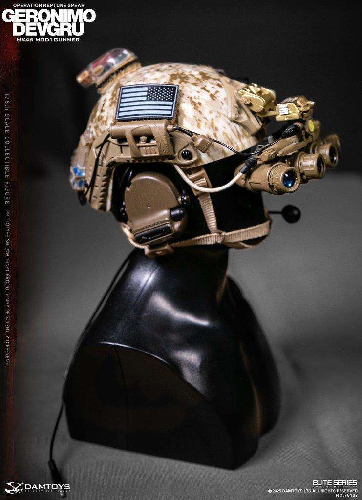 1:6 scale Damtoys 78107 DEVGRU Operation Neptune Spear “GERONIMO”MK46 MOD1 GUNNER (PREORDER)