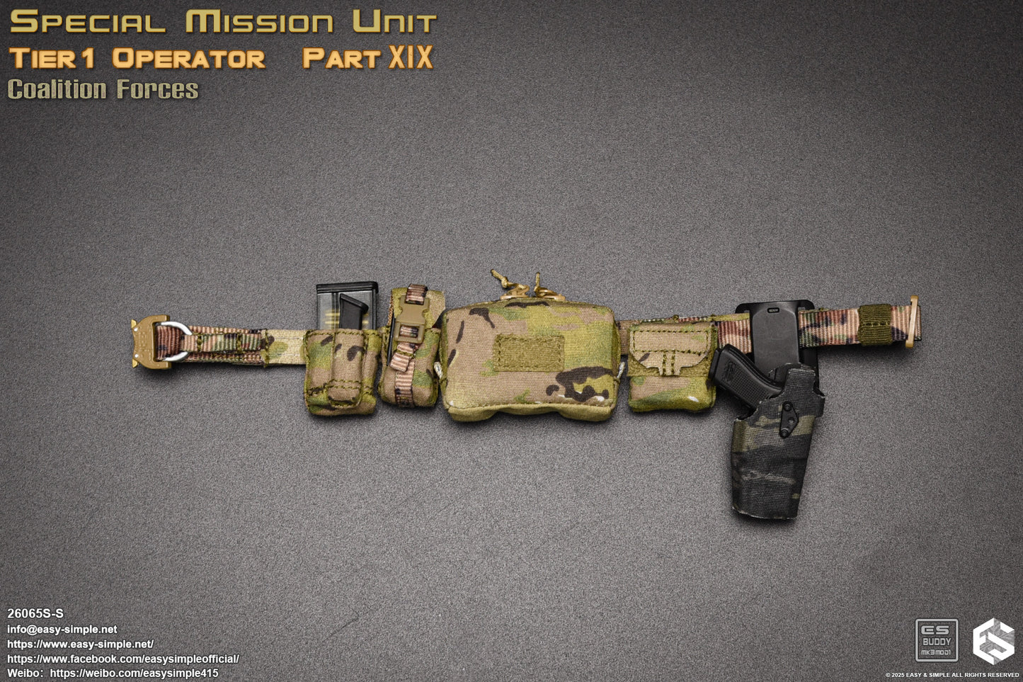 1:6 scale Easy & Simple 26065S-S SMU Tier1 Operator Part XIX Coalition Forces