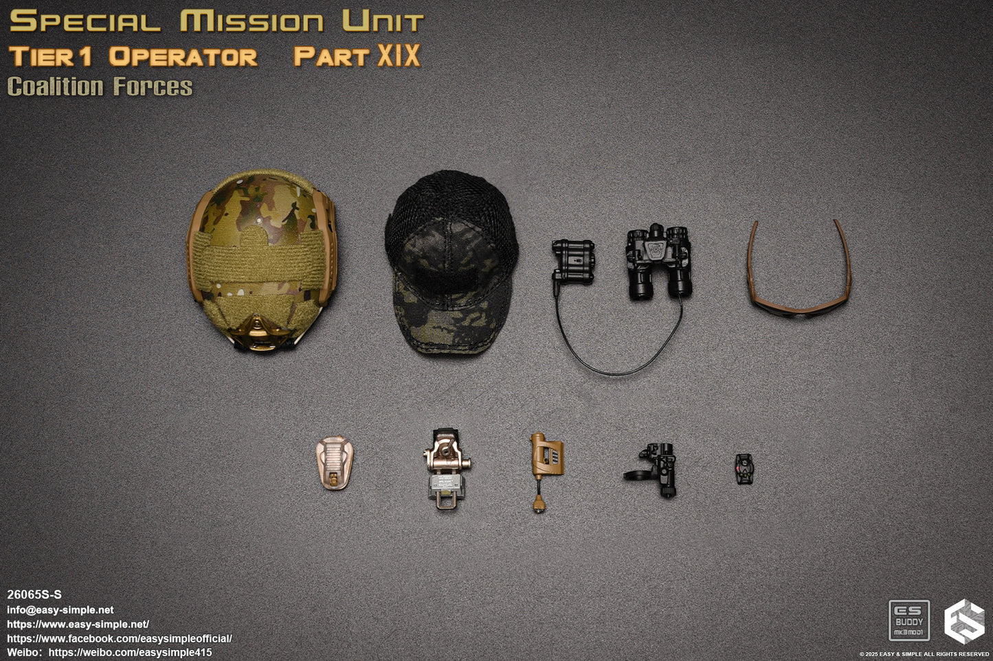 1:6 scale Easy & Simple 26065S-S SMU Tier1 Operator Part XIX Coalition Forces