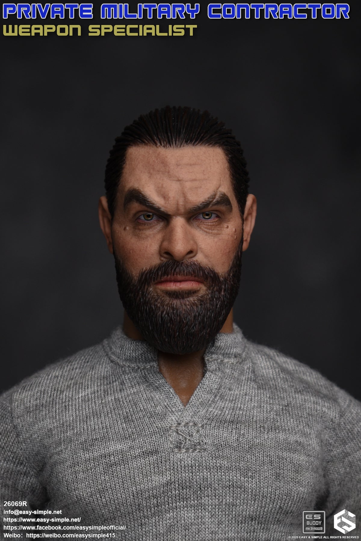 1:6 scale Easy & Simple Private Military Contractor Weapon Specialist 12" Figure
