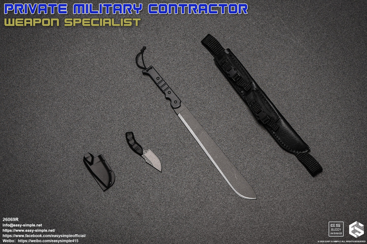 1:6 scale Easy & Simple Private Military Contractor Weapon Specialist 12" Figure
