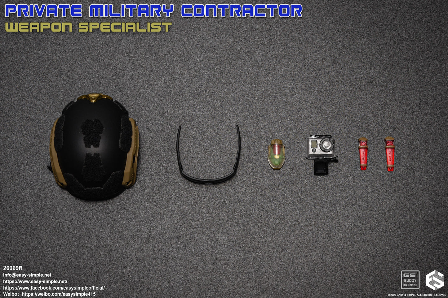 1:6 scale Easy & Simple Private Military Contractor Weapon Specialist 12" Figure