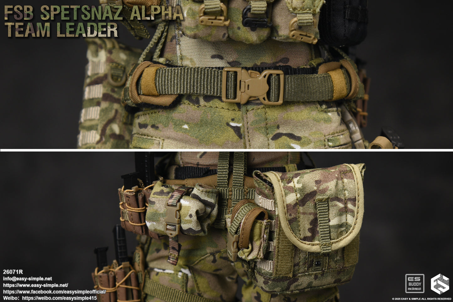 1:6 scale Easy & Simple FSB ALPHA Team Leader 12" Action Figure 26071R