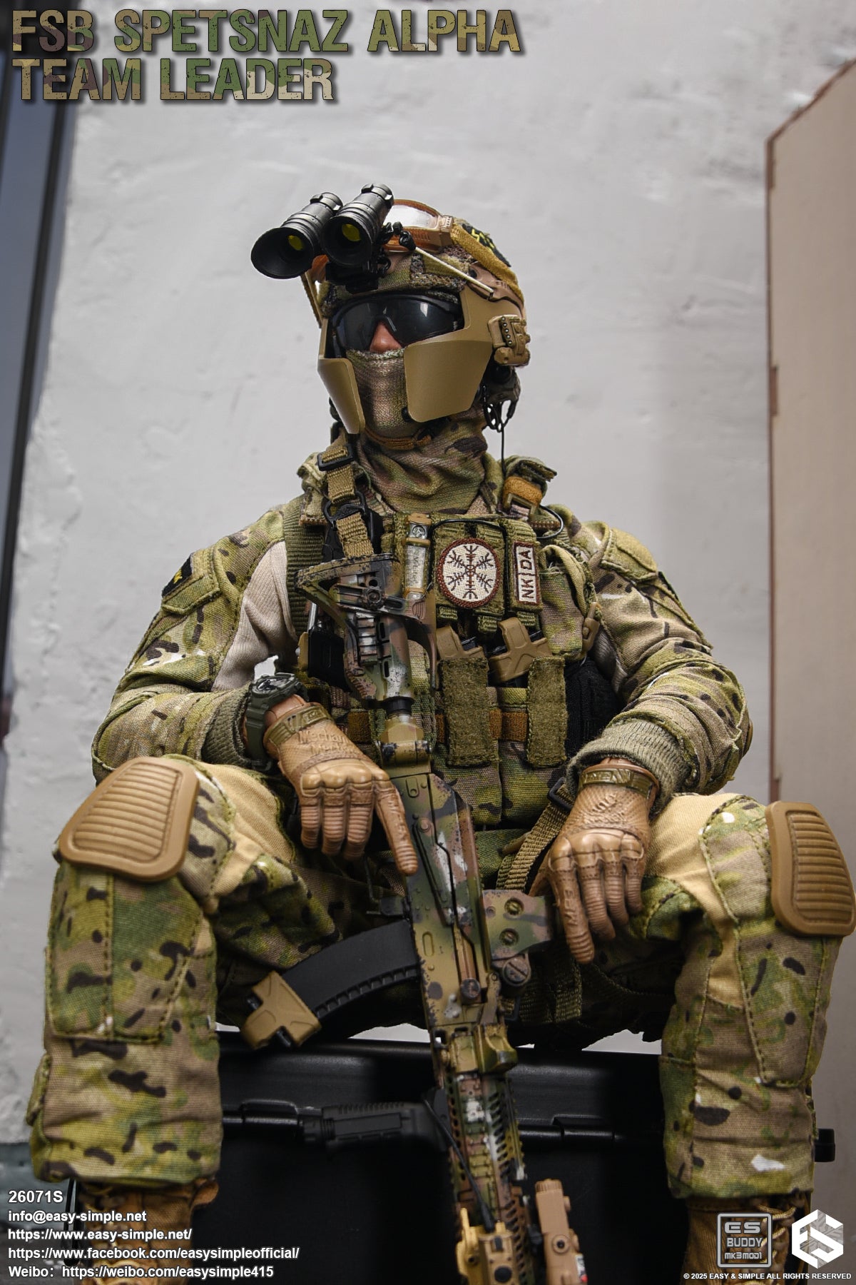 1:6 scale Easy & Simple Russian FSB ALPHA Team Leader Special Version 12" Action Figure 26071S