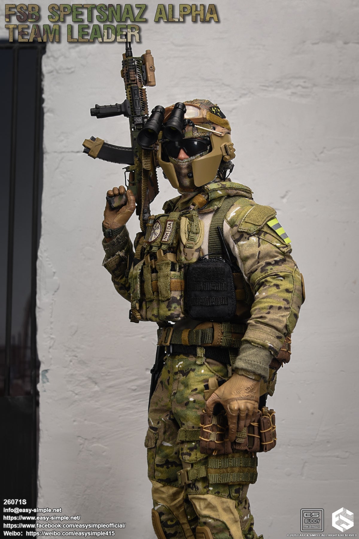 1:6 scale Easy & Simple Russian FSB ALPHA Team Leader Special Version 12" Action Figure 26071S