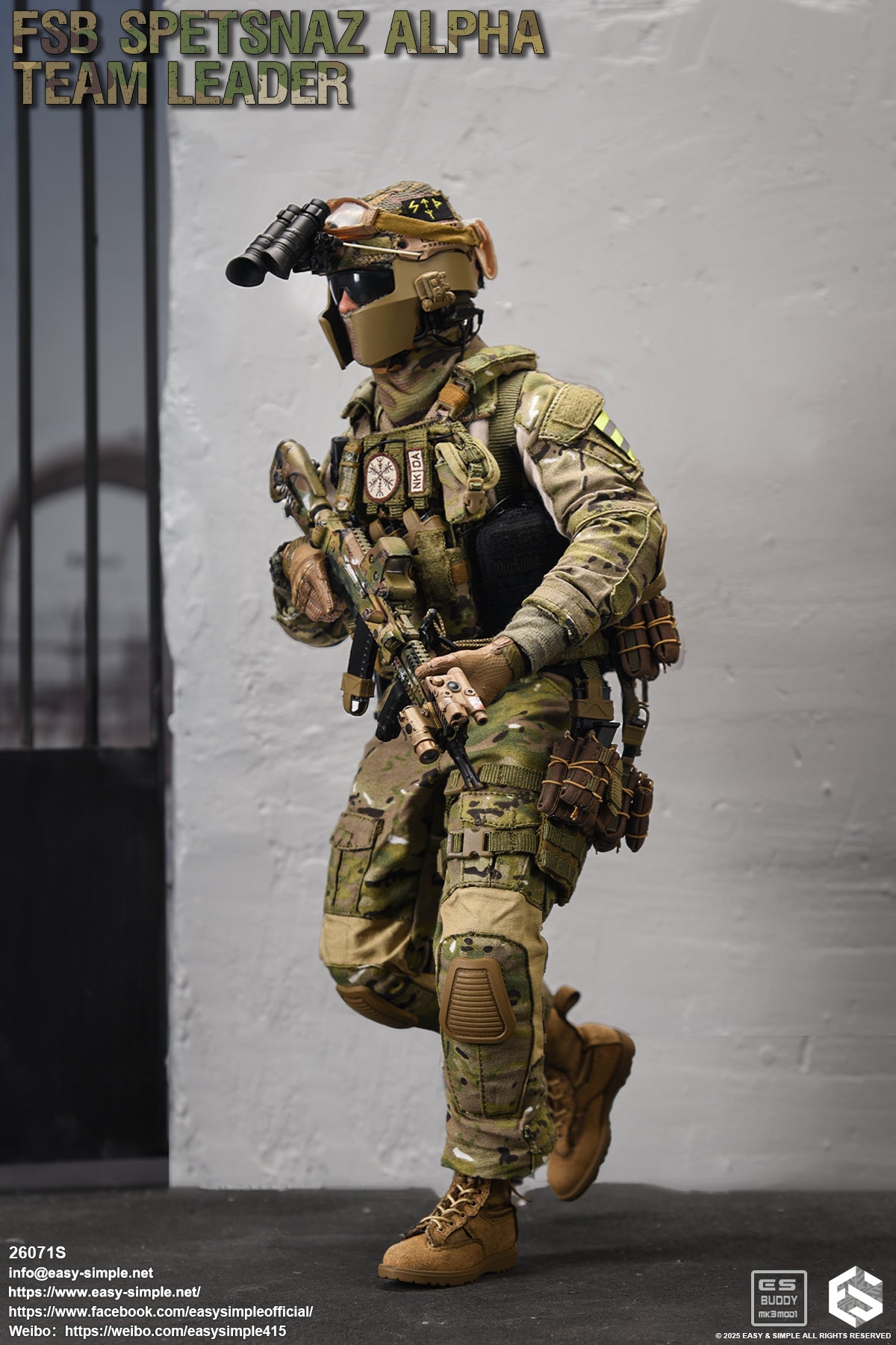 1:6 scale Easy & Simple Russian FSB ALPHA Team Leader Special Version 12" Action Figure 26071S