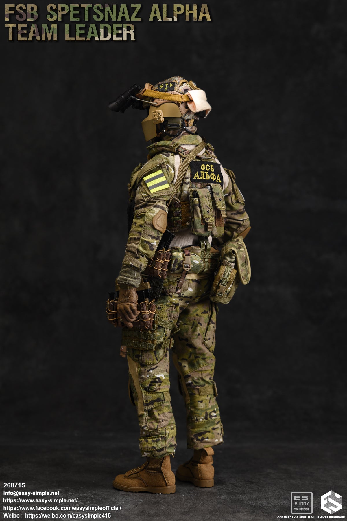 1:6 scale Easy & Simple Russian FSB ALPHA Team Leader Special Version 12" Action Figure 26071S
