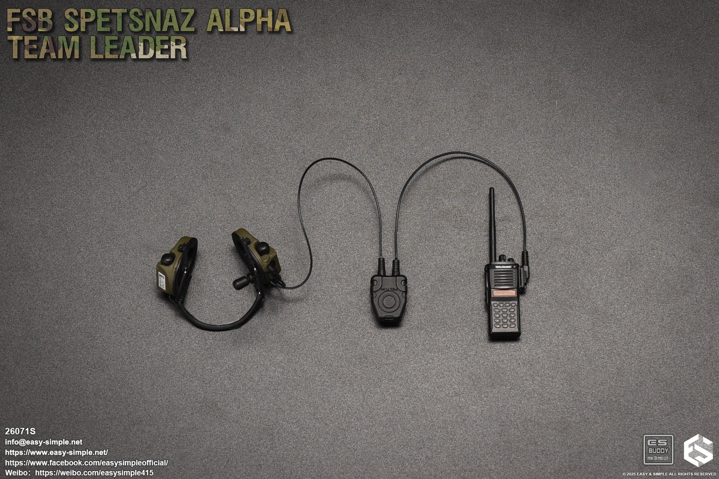 1:6 scale Easy & Simple Russian FSB ALPHA Team Leader Special Version 12" Action Figure 26071S