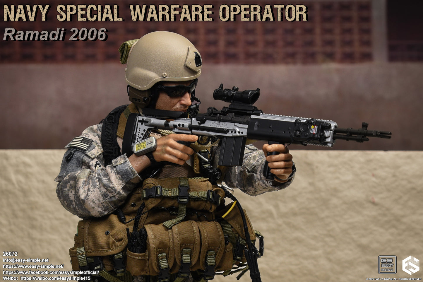 1:6 scale Easy & Simple 26072 NAVY SPECIAL WARFARE OPERATOR Ramadi 2006 (PRE-ORDER)