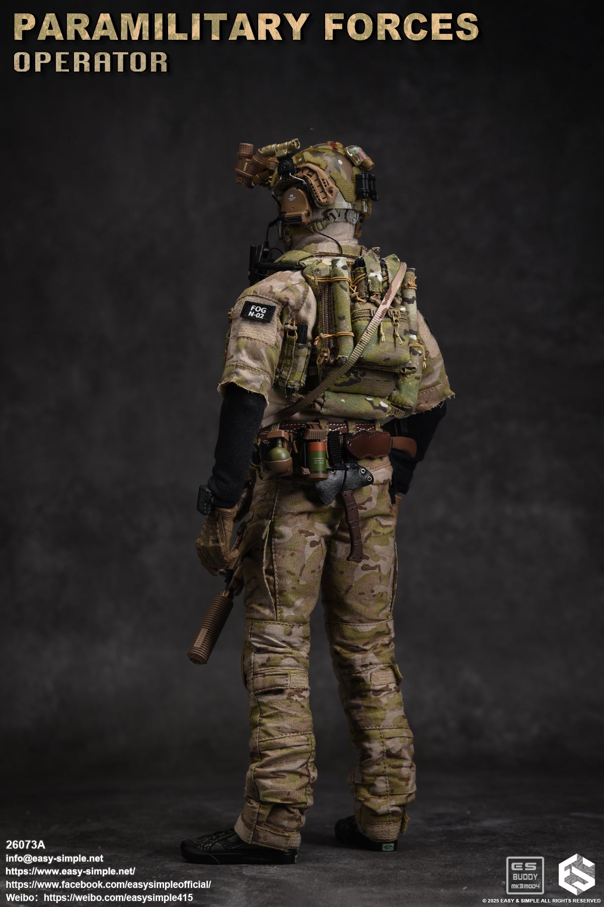 1:6 scale Easy & Simple Paramilitary Forces Operator Version A 12" Figure 26073A (PRE-ORDER)