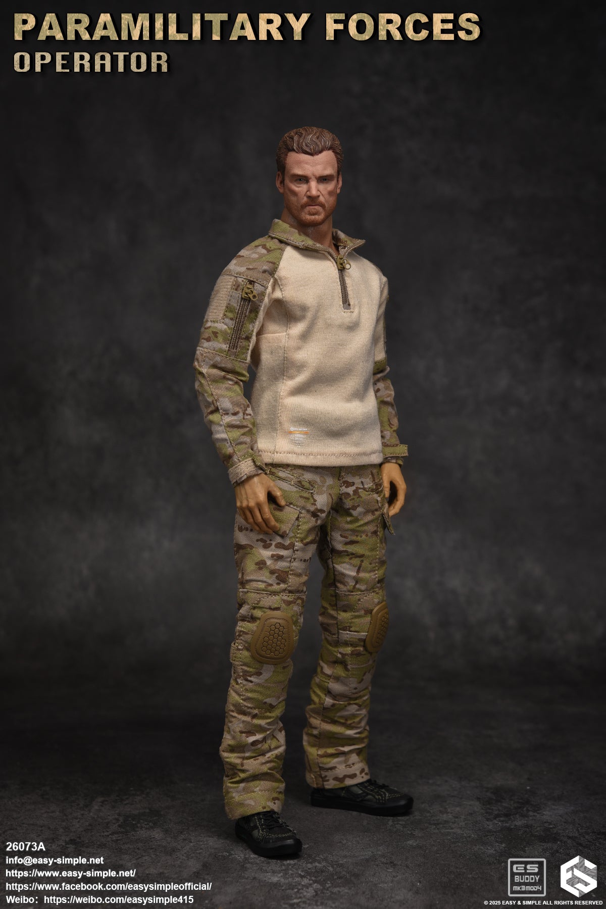 1:6 scale Easy & Simple Paramilitary Forces Operator Version A 12" Figure 26073A (PRE-ORDER)