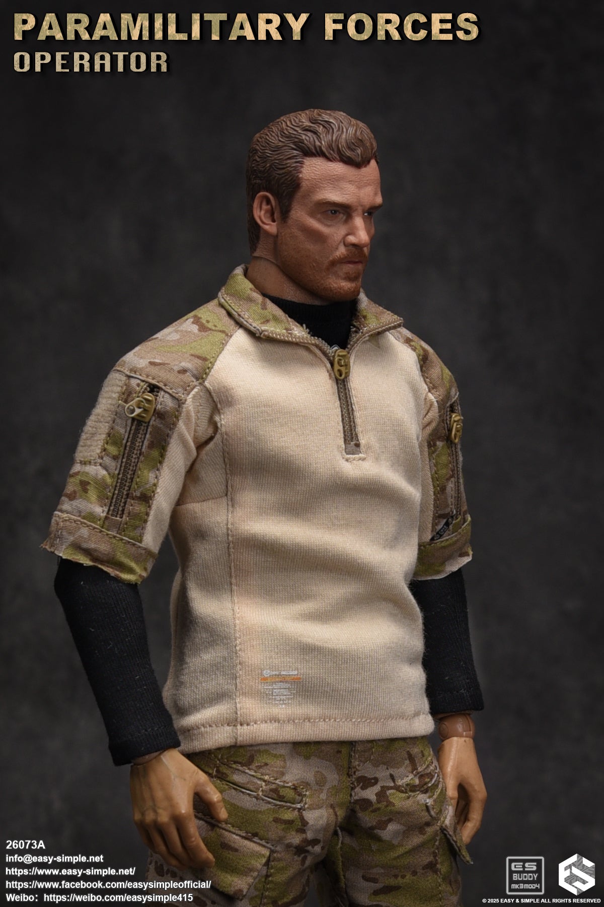 1:6 scale Easy & Simple Paramilitary Forces Operator Version A 12" Figure 26073A (PRE-ORDER)