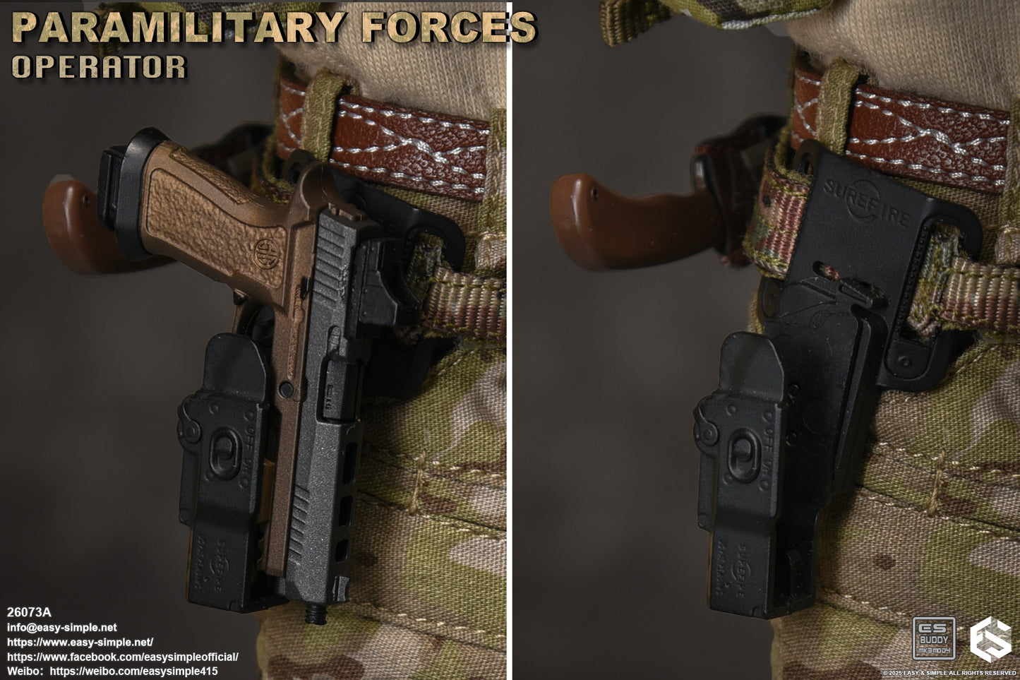 1:6 scale Easy & Simple Paramilitary Forces Operator Version A 12" Figure 26073A (PRE-ORDER)
