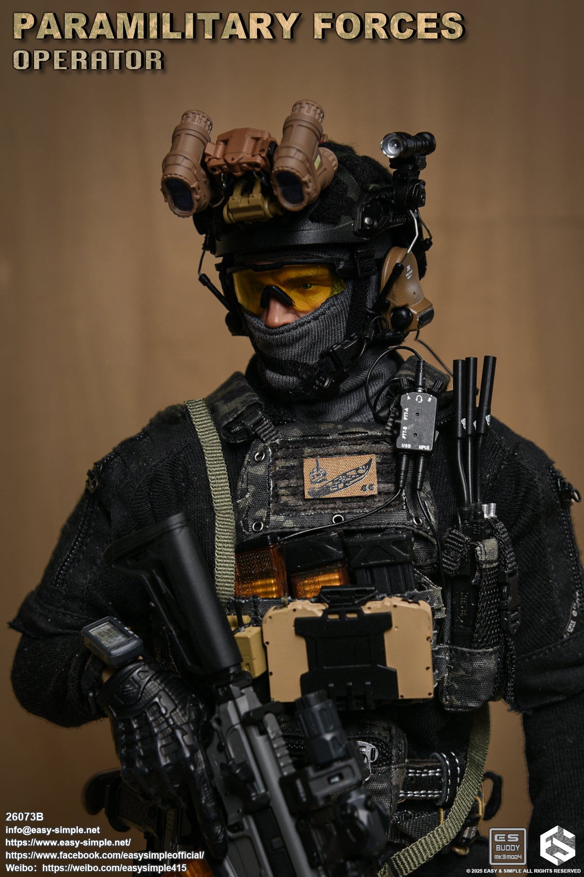 1:6 scale Easy & Simple Paramilitary Forces Operator Version B 12" Figure 26073B (PRE-ORDER)
