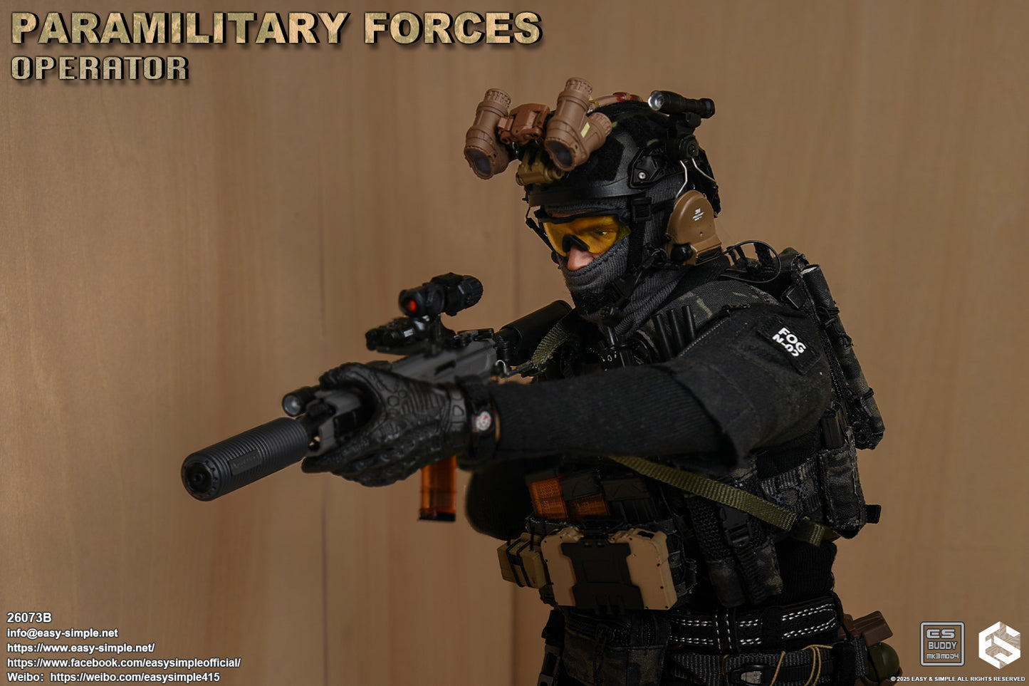 1:6 scale Easy & Simple Paramilitary Forces Operator Version B 12" Figure 26073B (PRE-ORDER)