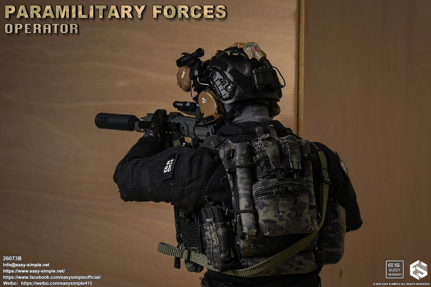 1:6 scale Easy & Simple Paramilitary Forces Operator Version B 12" Figure 26073B (PRE-ORDER)