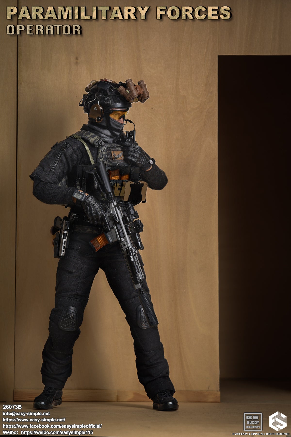 1:6 scale Easy & Simple Paramilitary Forces Operator Version B 12" Figure 26073B (PRE-ORDER)