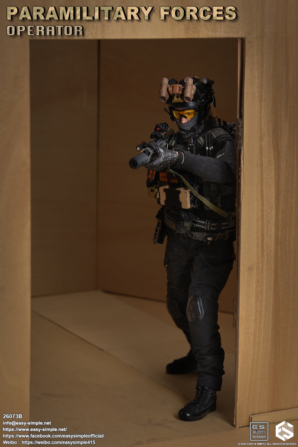 1:6 scale Easy & Simple Paramilitary Forces Operator Version B 12" Figure 26073B (PRE-ORDER)