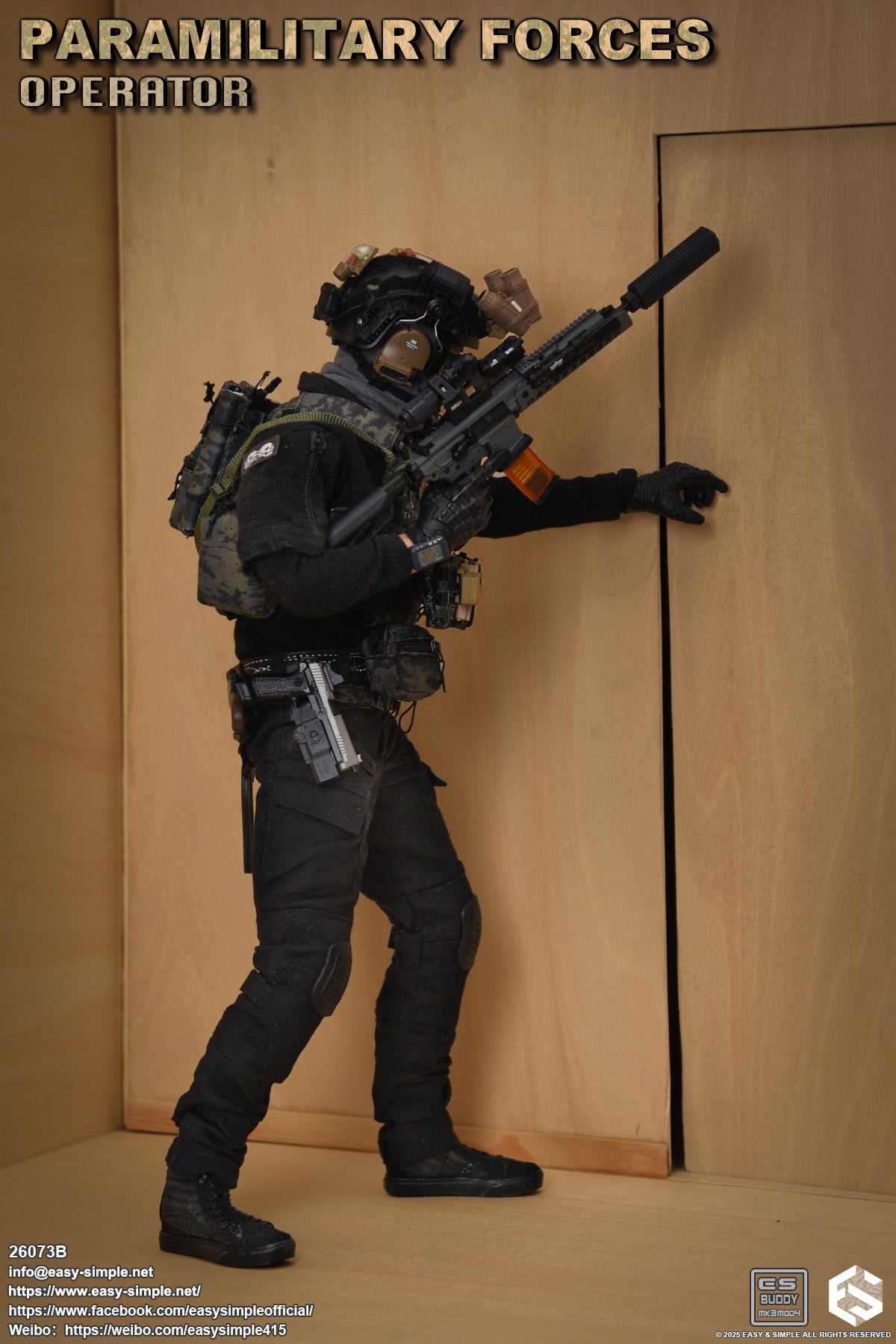 1:6 scale Easy & Simple Paramilitary Forces Operator Version B 12" Figure 26073B (PRE-ORDER)