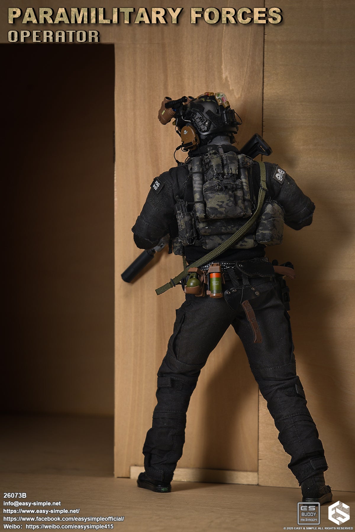 1:6 scale Easy & Simple Paramilitary Forces Operator Version B 12" Figure 26073B (PRE-ORDER)