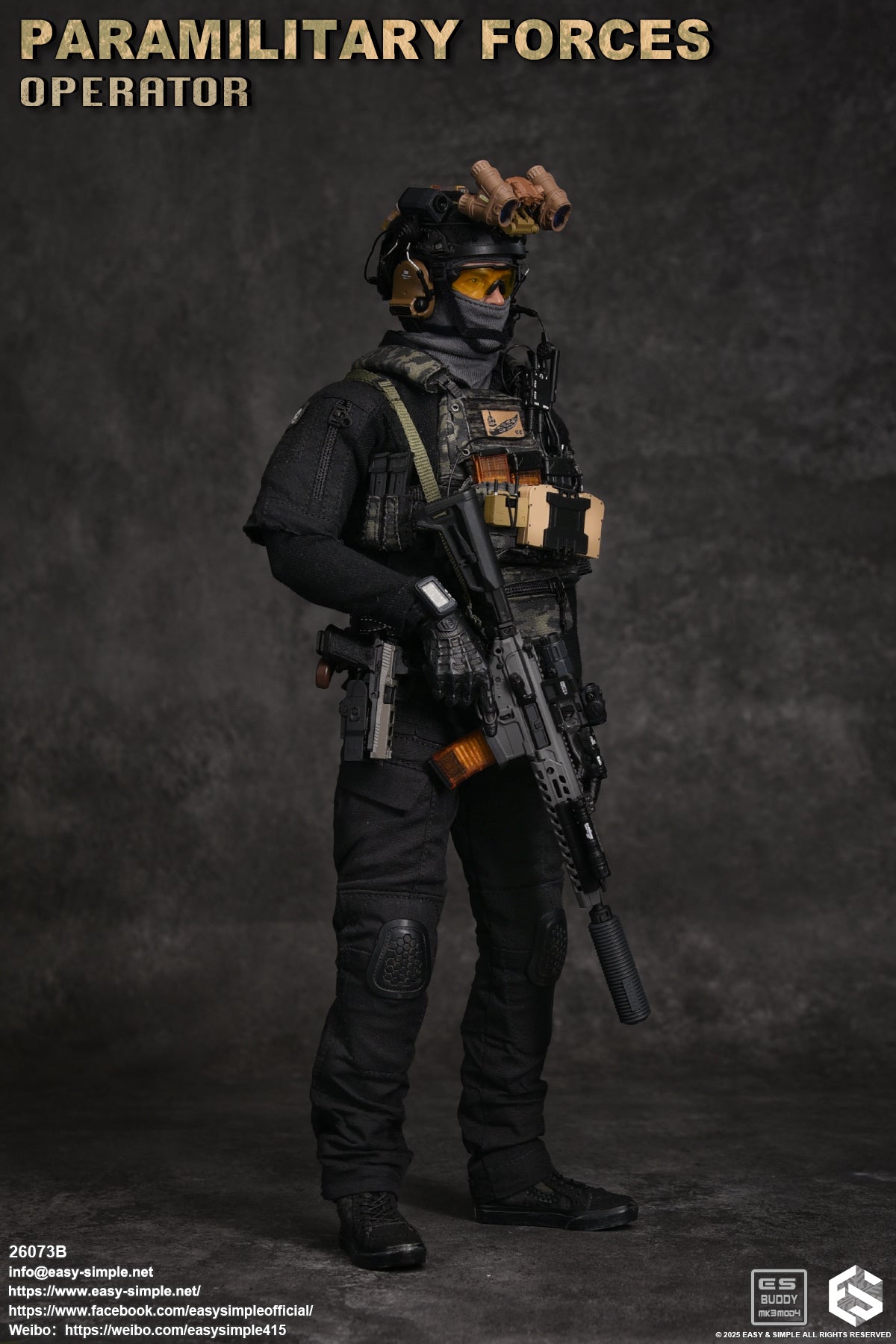 1:6 scale Easy & Simple Paramilitary Forces Operator Version B 12" Figure 26073B (PRE-ORDER)